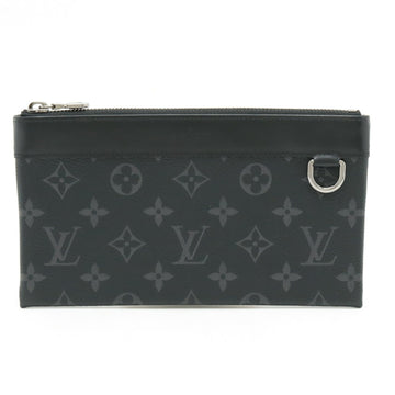 LOUIS VUITTON M44323 Women's Clutch Bag,Pochette,Pouch Black,Gray,Monogram Eclipse