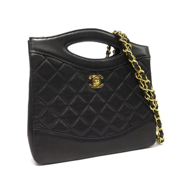 CHANEL Matelasse Handbag Turnlock Chain Shoulder Bag