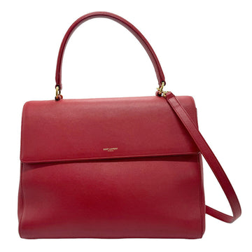 SAINT LAURENT handbag shoulder bag leather red women's z1171