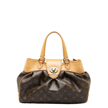 LOUIS VUITTON Monogram Boetie PM Tote Bag M45715 Brown PVC Leather Women's