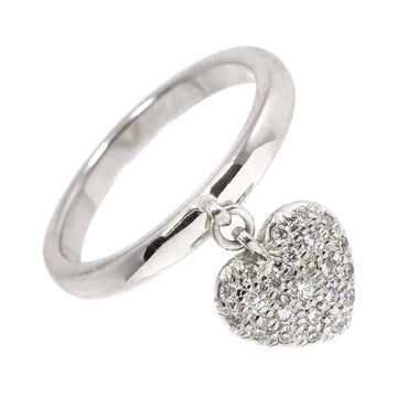 TIFFANY & Co. Sentimental Heart Ring Diamond Pt Platinum