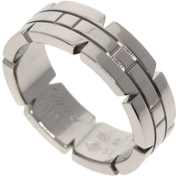 CARTIER Tank Francaise #53 Ring, 18K White Gold, Women's,