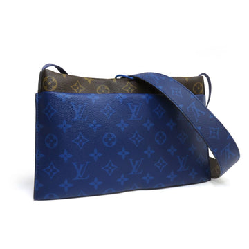 LOUIS VUITTON Monogram Split Sacoche M43854 Cobalt Shoulder Bag