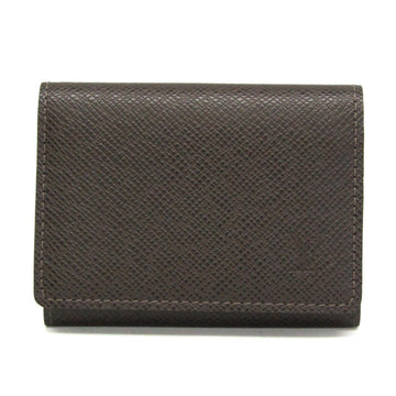 LOUIS VUITTON Taiga Business Card Case M30928 Taiga Leather Business Card Case Grizzly