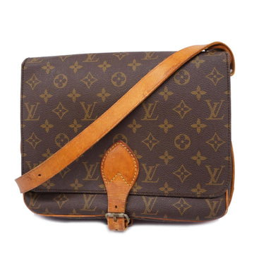 LOUIS VUITTON Shoulder Bag Monogram Cartesier GM M51252 Brown Women's