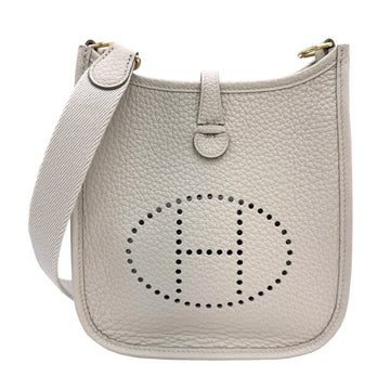 HERMES Evelyn TPM Taurillon Clemence Beton B stamp 2023 Ivory Women's