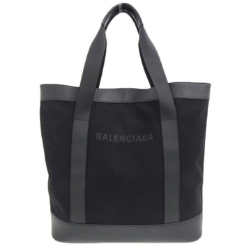 BALENCIAGA Navy Cabas Tote Mother's Bag 374767 1000 x 002123 Canvas Black