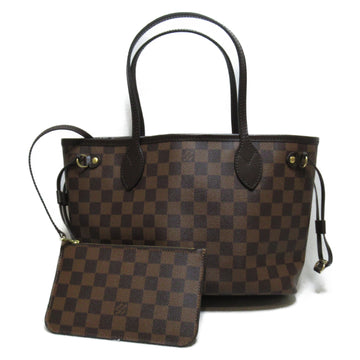 LOUIS VUITTON Never full PM Brown Ebene Damier PVC coated canvas N41359