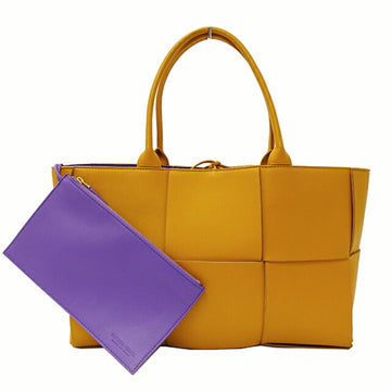 BOTTEGA VENETA Women's Intrecciato Tote Bag Leather Medium Alco Cobb Purple Camel Outlet
