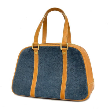 CELINE Handbag C Macadam Suede Navy Ladies