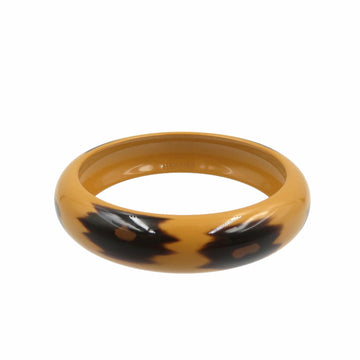 HERMES Lacquer Wood Brown Bangle 0134