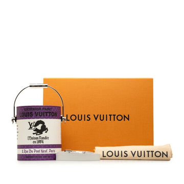 LOUIS VUITTON Paint Can Shoulder Bag M81591 Purple Canvas Leather Women's