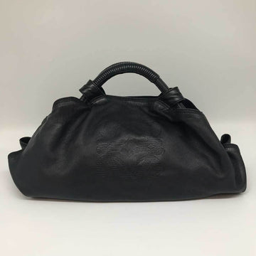 LOEWE Nappa Aire Handbag Anagram Leather Black Lambskin