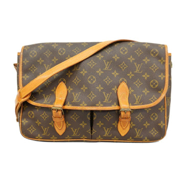 LOUIS VUITTON Shoulder Bag Monogram Gibessier GM M42246 Brown Ladies