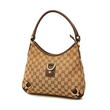 GUCCI Handbag GG Canvas Abby 130738 Brown Champagne Women's