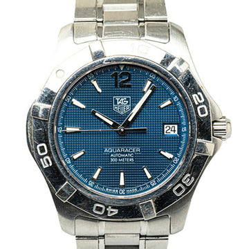 TAG HEUER Aquaracer WAF2112-0 Automatic Blue Dial Stainless Steel Men's HEUER