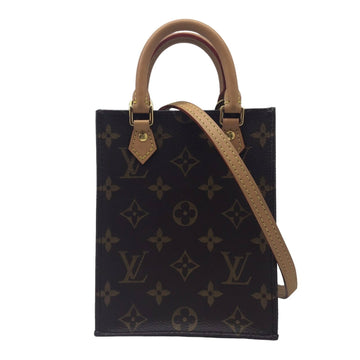 LOUIS VUITTON Monogram Petit Sac Plat M69442 M81295 SP2280 Shoulder Bag Handbag Women Men Unisex