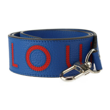 LOUIS VUITTON Shoulder Strap J02389 Taurillon Leather Blue x Red