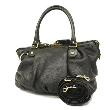 GUCCI Handbag Sookie 247902 Leather Black Champagne Women's