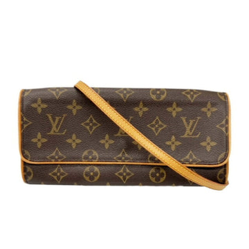 LOUIS VUITTON Pochette Twin GM Monogram Shoulder Bag Women's Brown M51852 CA0091