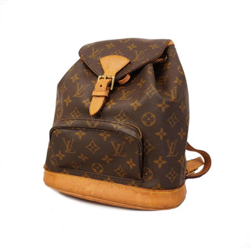 LOUIS VUITTON Backpack Monogram Montsouris MM M51136 Brown Women's