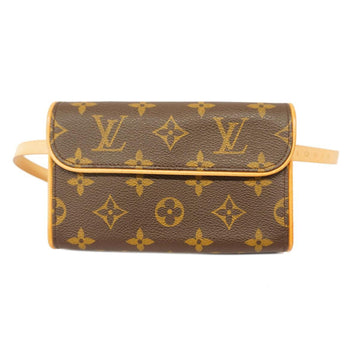 LOUIS VUITTON Waist Bag Monogram Pochette Florentine M51855 Brown Ladies