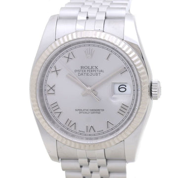 ROLEX Datejust 116234 K18WG White Gold x Stainless Steel Men's 39368 Watch