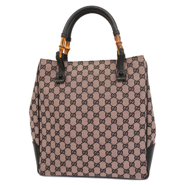 GUCCI Tote Bag GG Canvas Bamboo 112530 Brown Women's