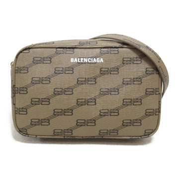 BALENCIAGA Shoulder Bag Brown PVC coated canvas