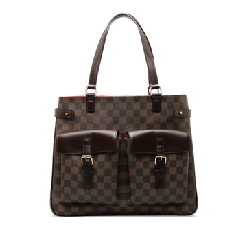 LOUIS VUITTON Damier Uzes Handbag Tote Bag N51128 Brown PVC Leather Women's