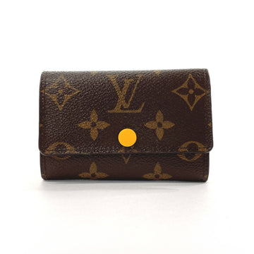 LOUIS VUITTON Multicle 6 M60700 Key Case Monogram Canvas Brown Unisex F3123407