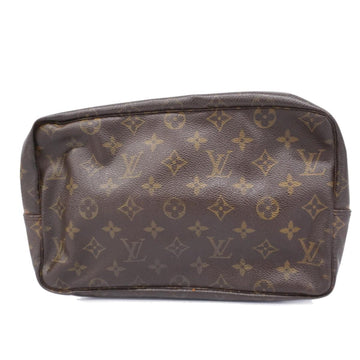 LOUIS VUITTON Pouch Monogram True Toilet 28 M47522 Brown Ladies