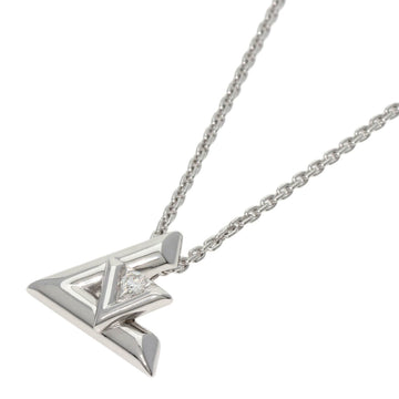 LOUIS VUITTON Pendant LV Volt One PM Necklace K18 White Gold Women's