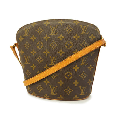 LOUIS VUITTON Shoulder Bag Monogram Drouot M51290 Brown Women's