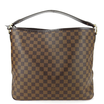 LOUIS VUITTON Shoulder Bag Delightful PM N41459 Damier Canvas Ebene Brown Women's