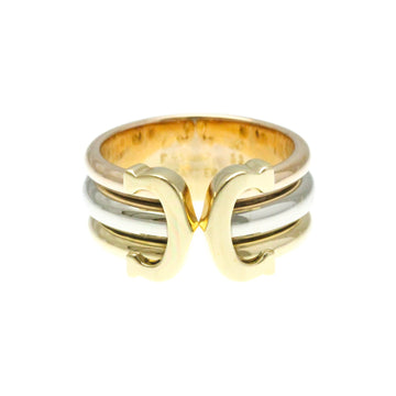 CARTIER 2C Trinity Ring Pink Gold [18K],White Gold [18K],Yellow Gold [18K] Fashion No Stone Band Ring Gold