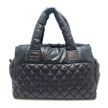 CHANEL Coco Cocoon Tote MM Women's Handbag Nylon Noir [Black]