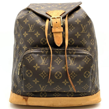 LOUIS VUITTON M51135 Montsouris GM Backpack Daypack Brown Monogram Women's