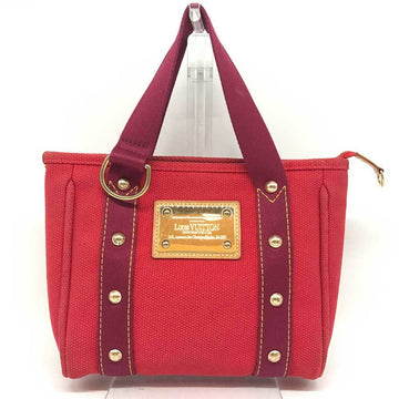 LOUIS VUITTON Cabas PM Rouge Handbag Canvas Red Antigua M40037