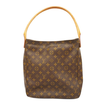 LOUIS VUITTON Shoulder Bag Monogram Looping GM M51145 Brown Ladies