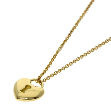 TIFFANY Heart Lock Necklace, 18K Yellow Gold, Women's, &Co.