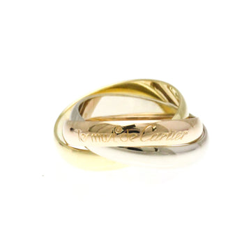 CARTIER Trinity Pink Gold [18K],White Gold [18K],Yellow Gold [18K] Fashion No Stone Band Ring Gold