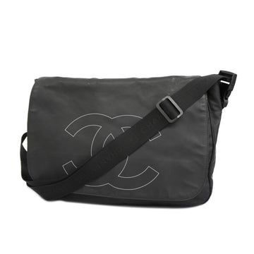 CHANEL Shoulder Bag Sports Rubber Coating Black Women's