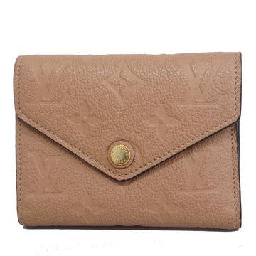 LOUIS VUITTON Tri-fold Wallet Monogram Empreinte Portefeuille Victorine M62305 Papyrus Ladies