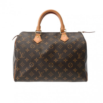 LOUIS VUITTON Monogram Speedy 30 Brown M41526 Women's Canvas Handbag