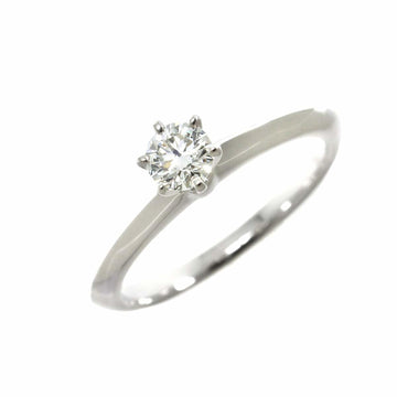 TIFFANY & Co. Solitaire Diamond 0.25ct I VS2 3EX Ring Pt Platinum