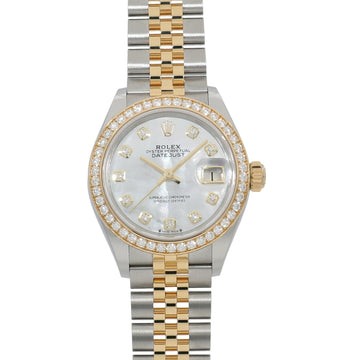 ROLEX Lady Datejust 28 279383RBR Random White Shell x 10P Diamond Ladies Watch