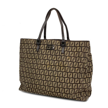 FENDI tote bag zucchino canvas brown ladies