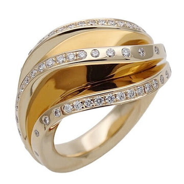 CARTIER Ring for Women, 750YG Diamond, Paris Nouvelle Berg, Yellow Gold, #51, Size 10.5, Polished