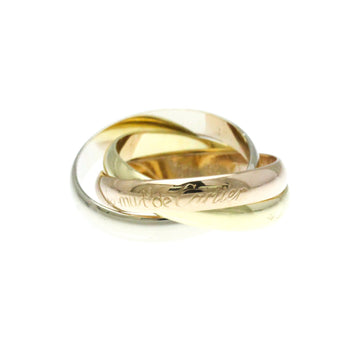CARTIER Trinity Pink Gold [18K],White Gold [18K],Yellow Gold [18K] Fashion No Stone Band Ring